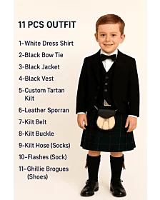 Scottish Wedding Kids Complete Kilt Outfit