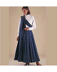 Active Women Tartan Long Skirt 