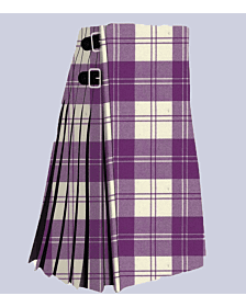 Erskine Dress Purple And White Tartan Kilt