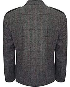 Gray Tweed Men's Argyle Jacket 