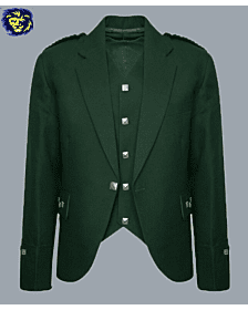 Green Tweed Kilt Argyle Jacket And Vest