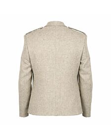 Scottish Wedding Groom Oatmeal Beige Argyle Jacket
