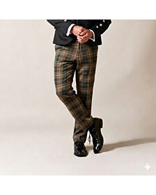 Custom Made Mackenzie Weathered Tartan Trouser