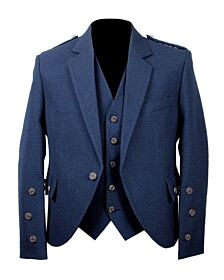 Navy Blue  Argyle Jacket 
