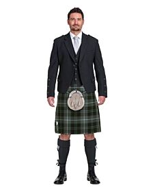Patriot Tartan Black Jacket Complete Scottish Wedding Outfit