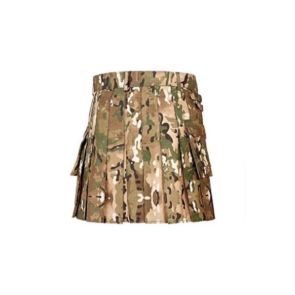 Scottish Khaki Camo Utility Kilt