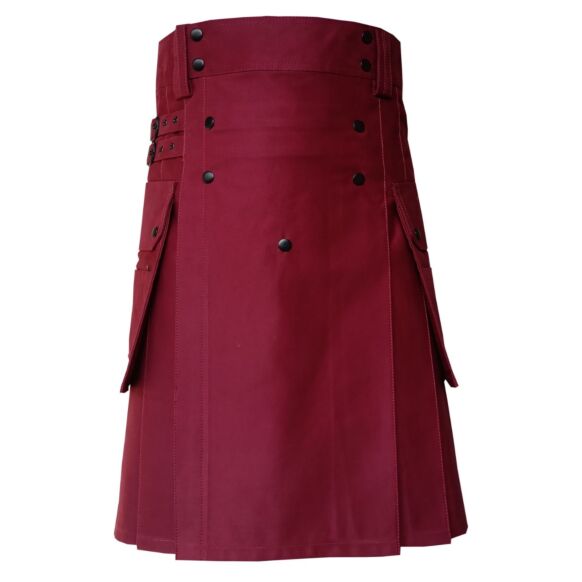 Maroon Utility Kilt