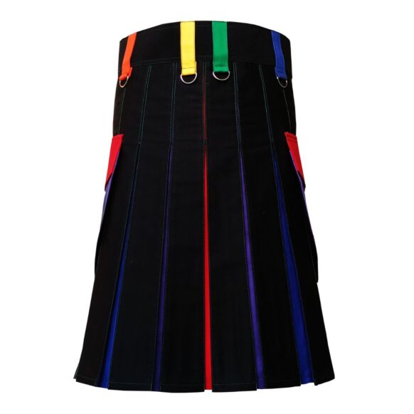 Gay Pride Rainbow Utility Hybrid Kilt