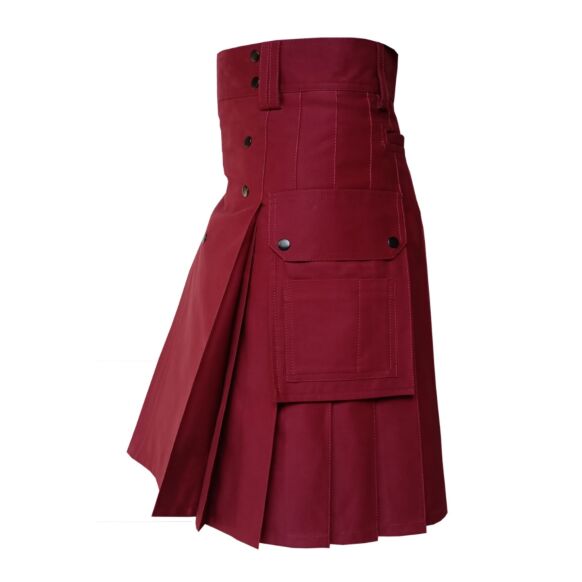Maroon Utility Kilt