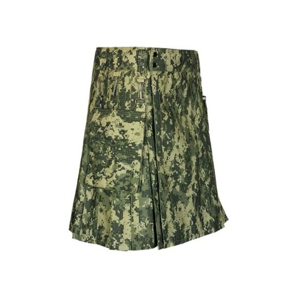 Army Green Color Kilt For Men