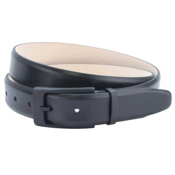 Bradgate Real Black Leather Jeans belt
