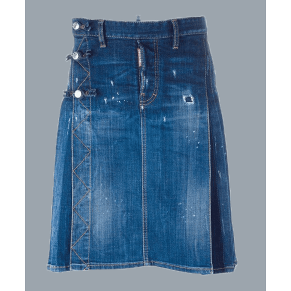 Beautiful Blue Mini Denim Skirt For Women