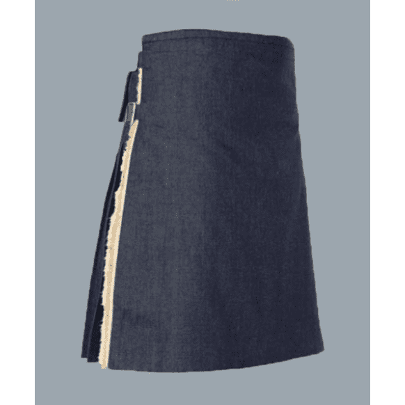 New Custom Made Denim Kilt For Men