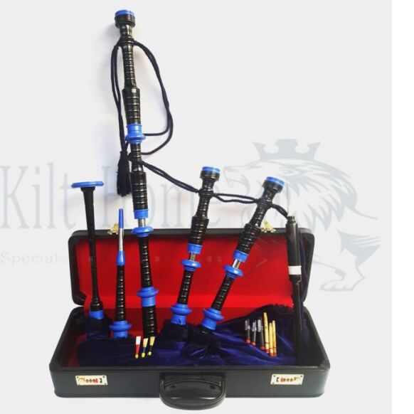 Highland Beautiful Blue Mounts Bagpipe Set