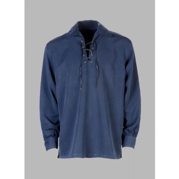 Blue custom made Jacobite shirt