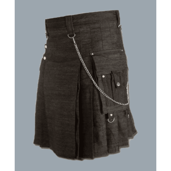 Custom Made Heavy denim kilt