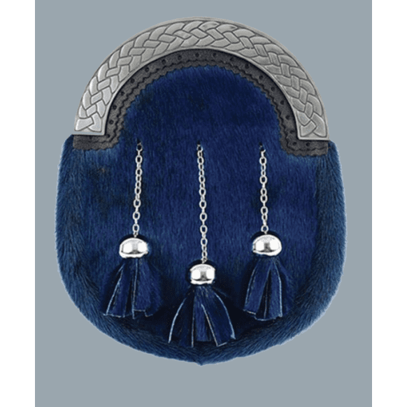 Full dress clan crest blue sporran