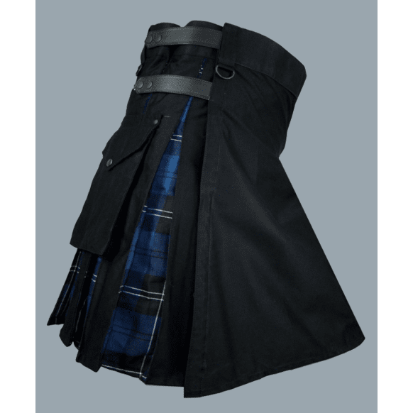 Black hybrid with pride of Scotland tartan kilt