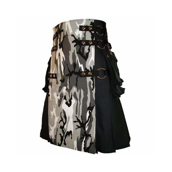 Urban Camo Cargo Fabric kilt