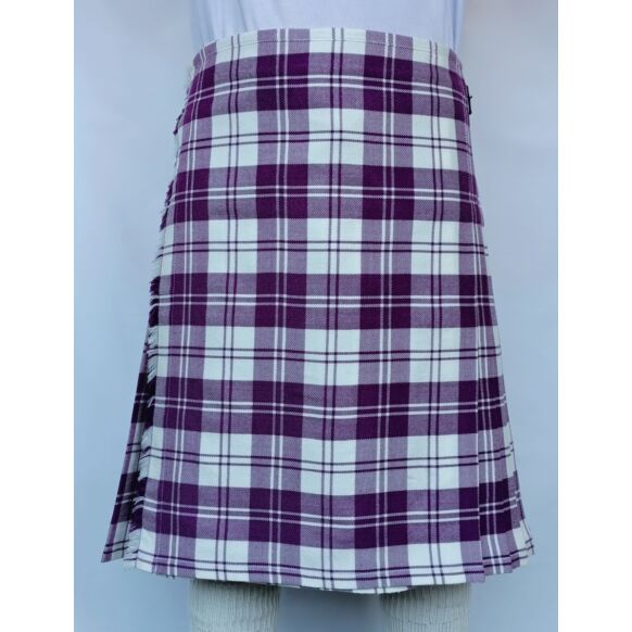 Erskine Dress Purple And White Tartan Kilt