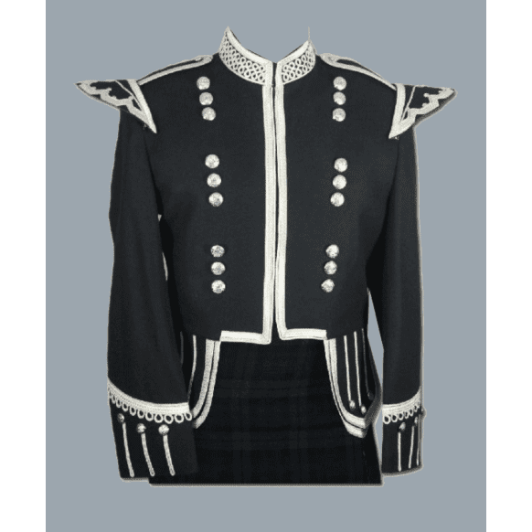 Black Military Doublet Drummer Jacket