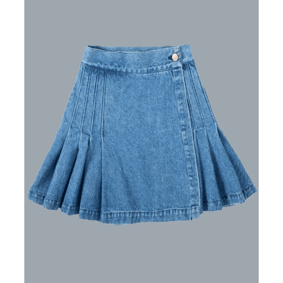 Women Blue Denim Kilt Sale
