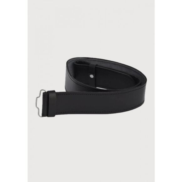 kilt belt black plain leather