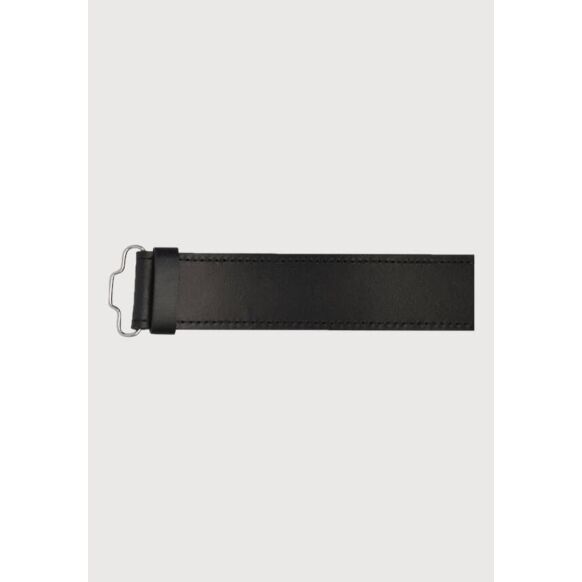 kilt belt black plain leather