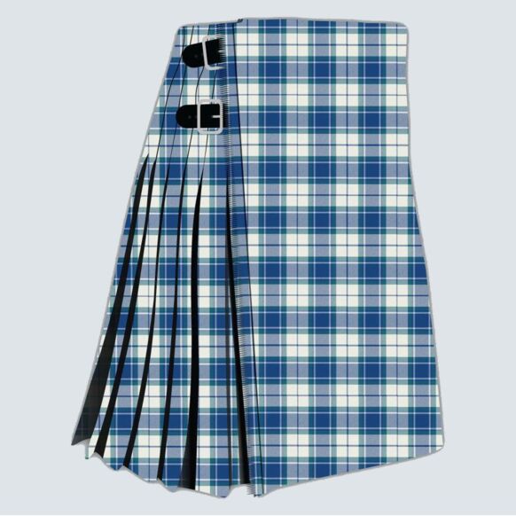 Clan Longiddry Elidon Blue Tartan Kilt