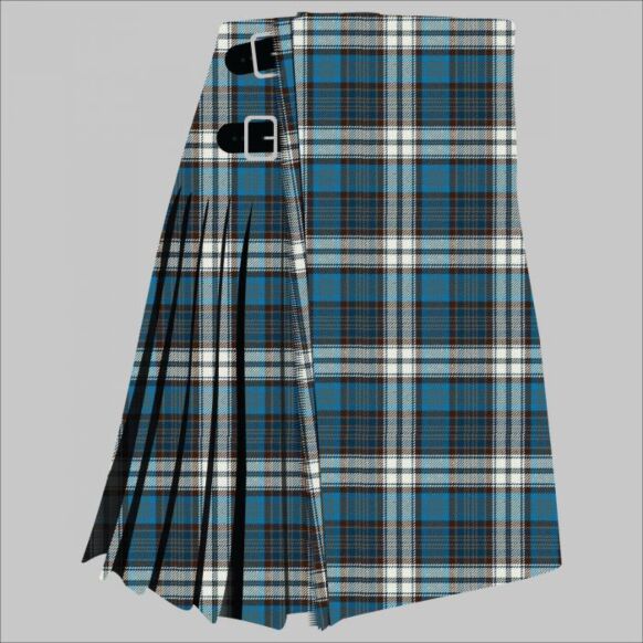 Clan MacDonald Dress Muted Blue Tartan Kilt