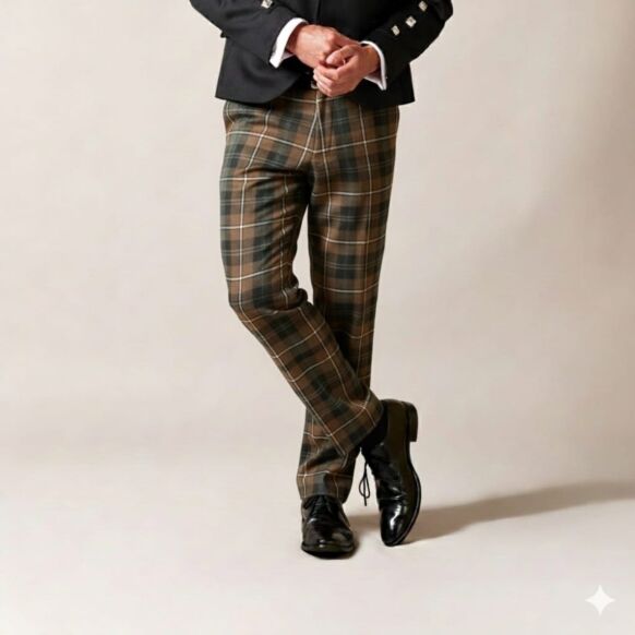 Custom Made Mackenzie Weathered Tartan Trouser
