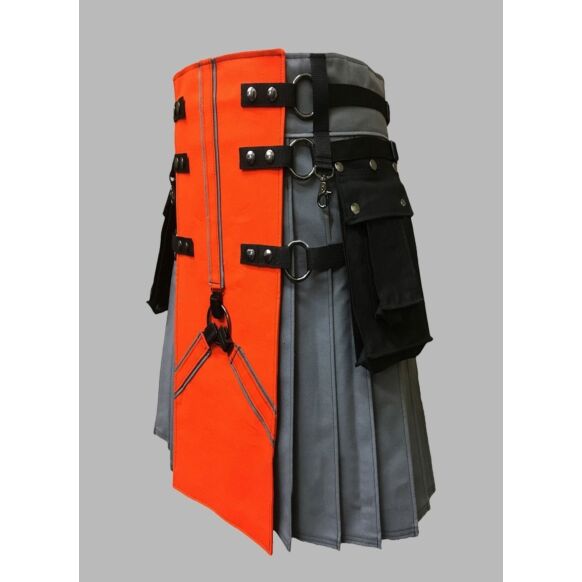 modern design canvas utility kilt