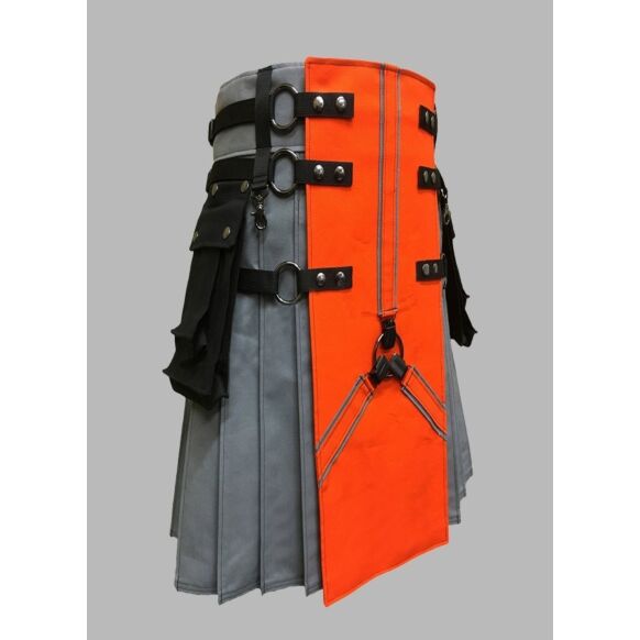 modern design canvas utility kilt