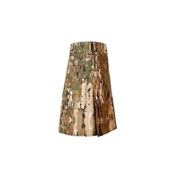 Scottish Khaki Camo Utility Kilt