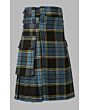 Anderson tartan utility kilt with pockets