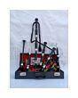 Buchanan Tartan Black Finish Bagpipe Set