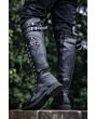 leather long boot