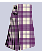 Erskine Dress Purple And White Tartan Kilt