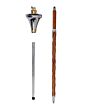 Flat Head Golden Lion Major Mace Stave & Stick