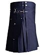Navy Blue Cargo Utility Kilt