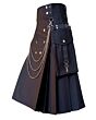 Black Detachable Fashion Kilt