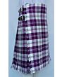 Erskine Dress Purple And White Tartan Kilt
