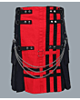 Red Navy Deluxe Utility Fashion Kilt