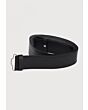 kilt belt black plain leather
