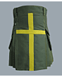 Scottish Traditional Olive Green Kilt
