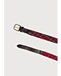 royal stewart tartan belt brown