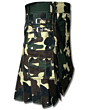 Woodland Camo Green Color Army Kilt