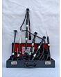 Mackenzie Tartan Black Finish Bagpipe Set