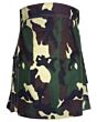 Woodland Camo Green Color Army Kilt
